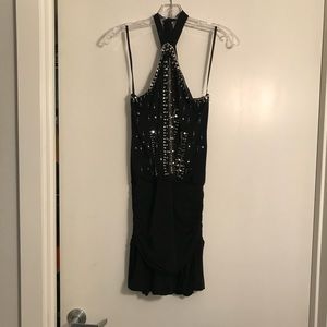 BCBG Max Azria sequin halter dress size S